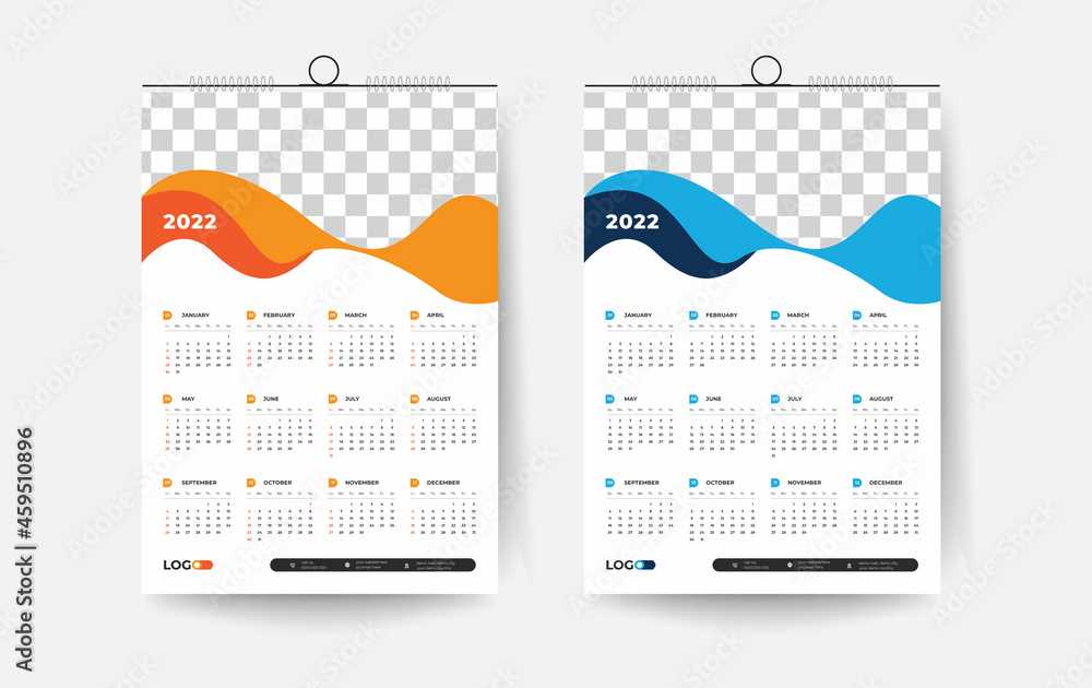 12 month calendar on one page template