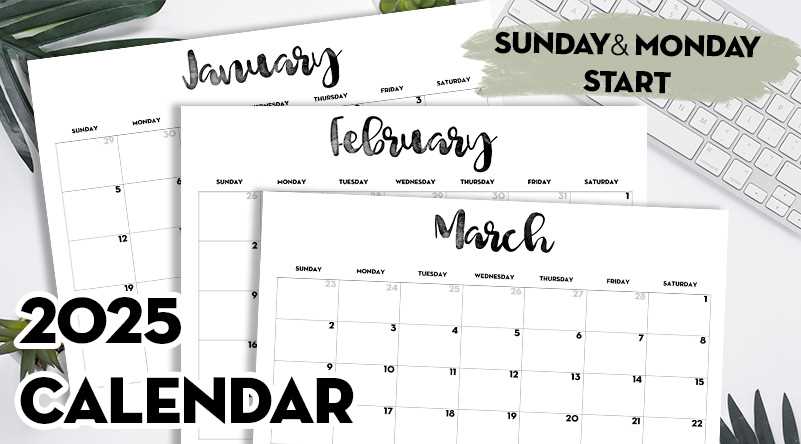 12 month planning calendar template