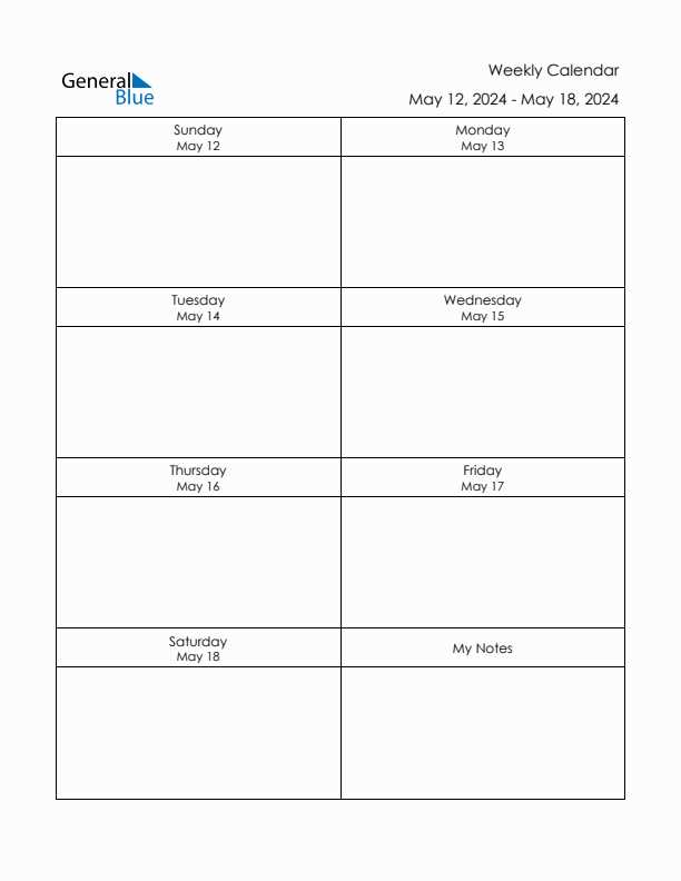 12 week calendar template free