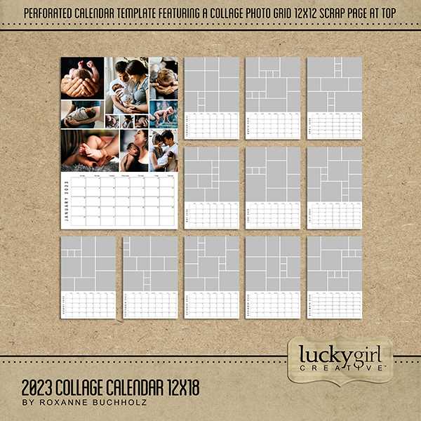 12x12 calendar template