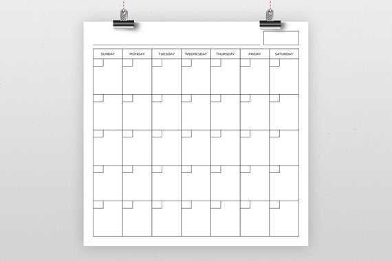 12x12 calendar template