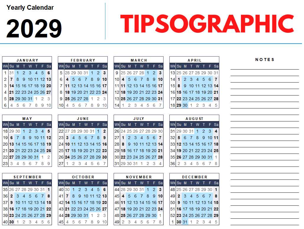 13 period calendar template