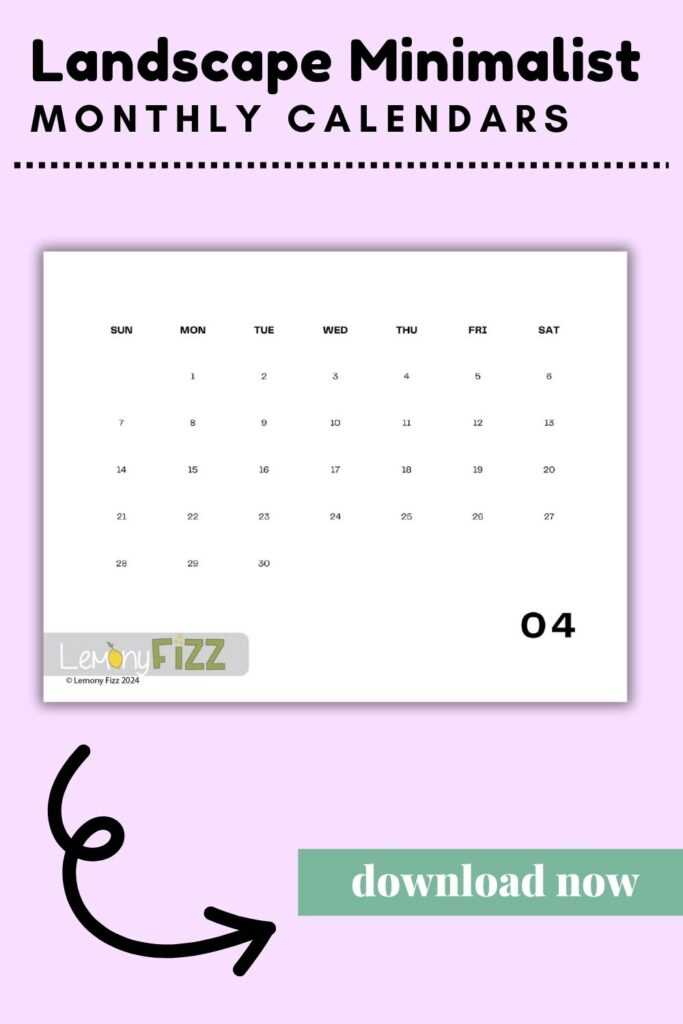 14 month calendar template