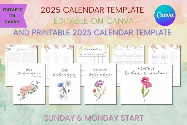 2025 2025 calendar template