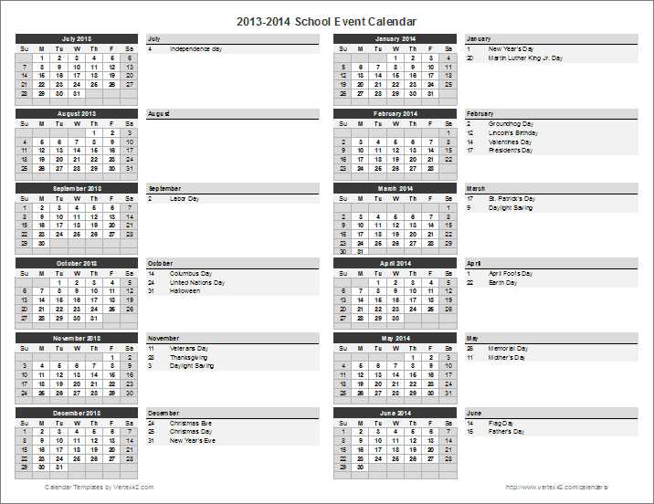 2025 2025 school calendar template