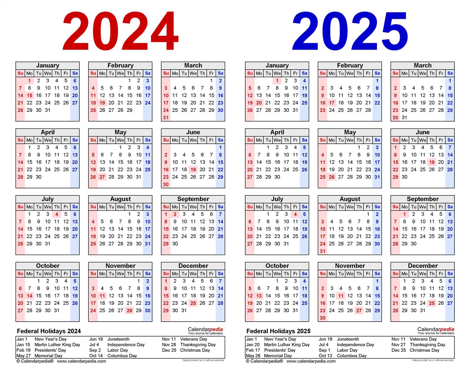 2025 24 calendar template