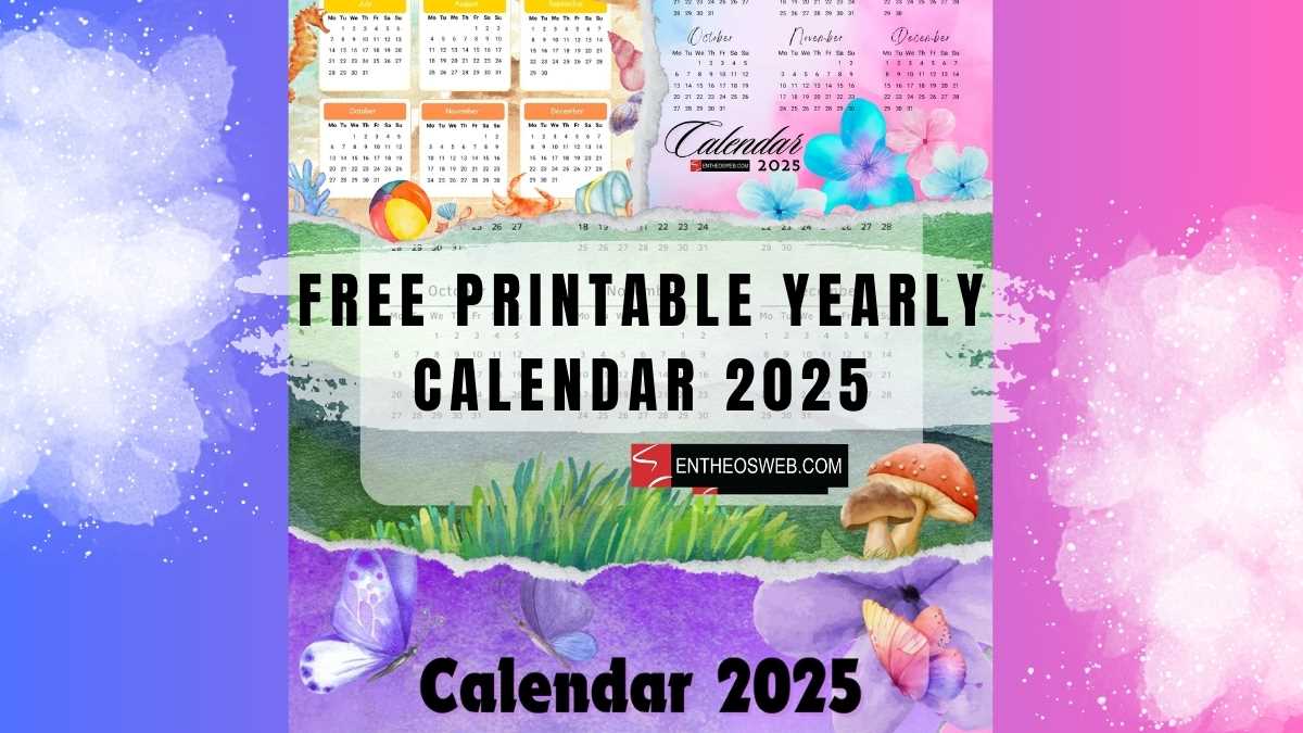 2025 calendar free template