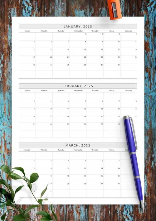 2025 calendar planner template