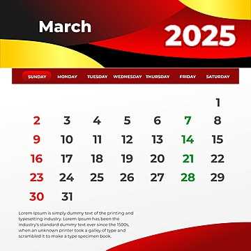 2025 calendar psd template