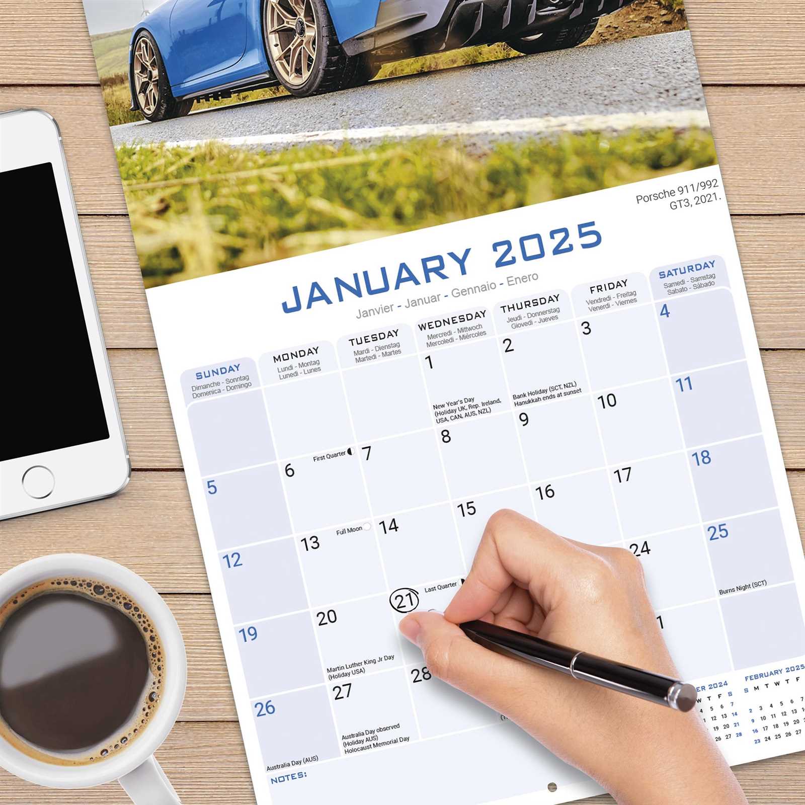 2025 calendar template for indesign