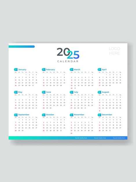 2025 calendar template for indesign