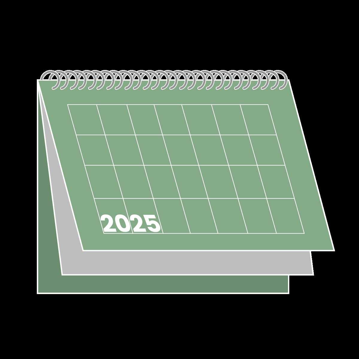 2025 calendar template for indesign