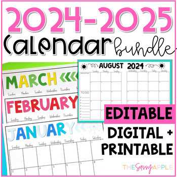 2025 calendar template powerpoint