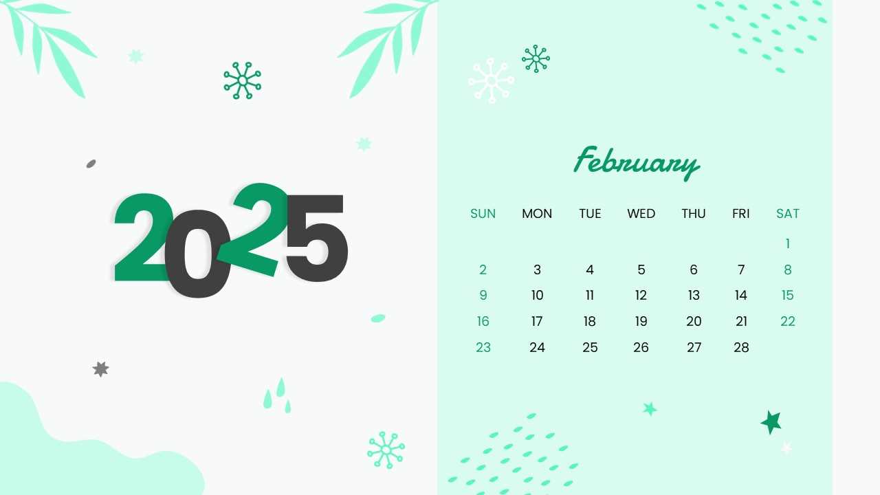 2025 calendar template powerpoint