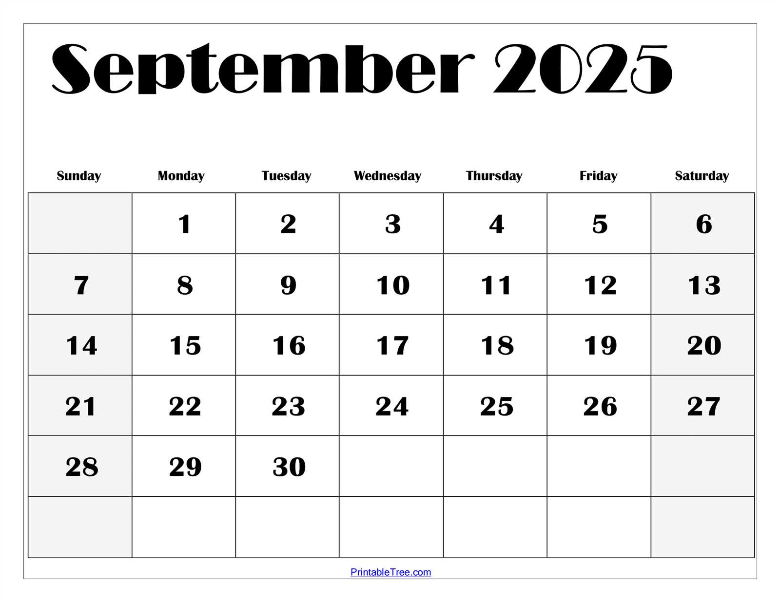 2025 daily calendar template