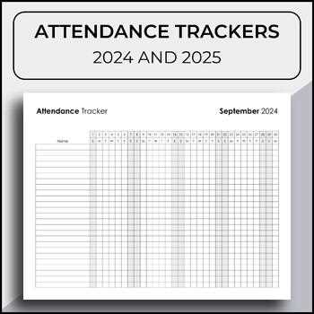 2025 attendance calendar template