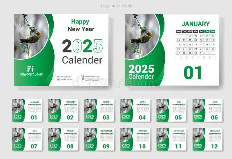 2025 calendar illustrator template