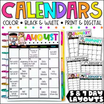 2025 calendar template editable