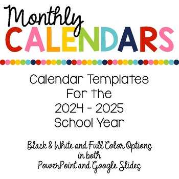 2025 calendar template powerpoint