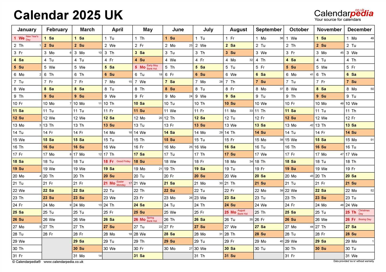 2025 free calendar templates