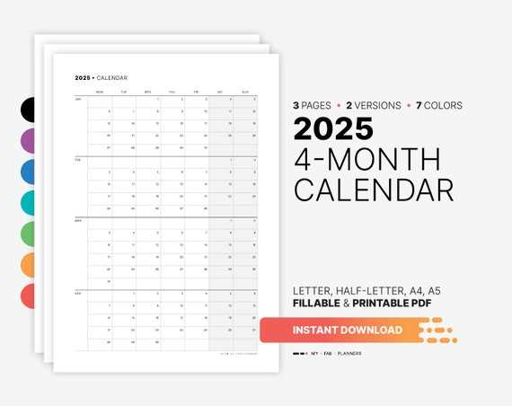 2025 online calendar template