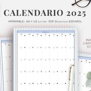 2025 spanish calendar template