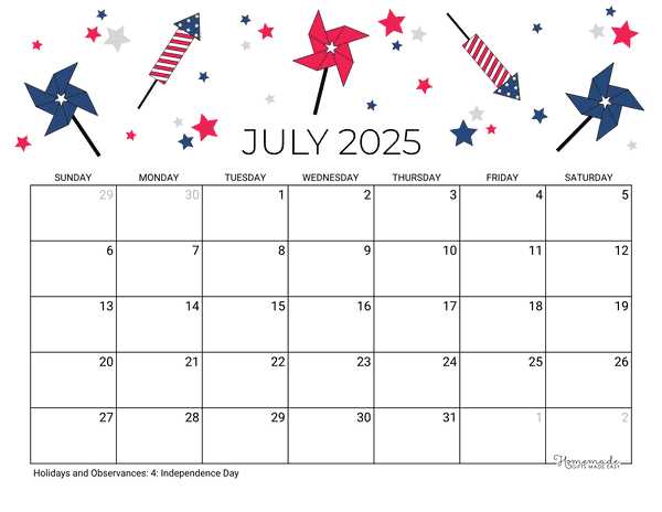 2025 template calendar free