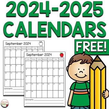 2025 template calendar free