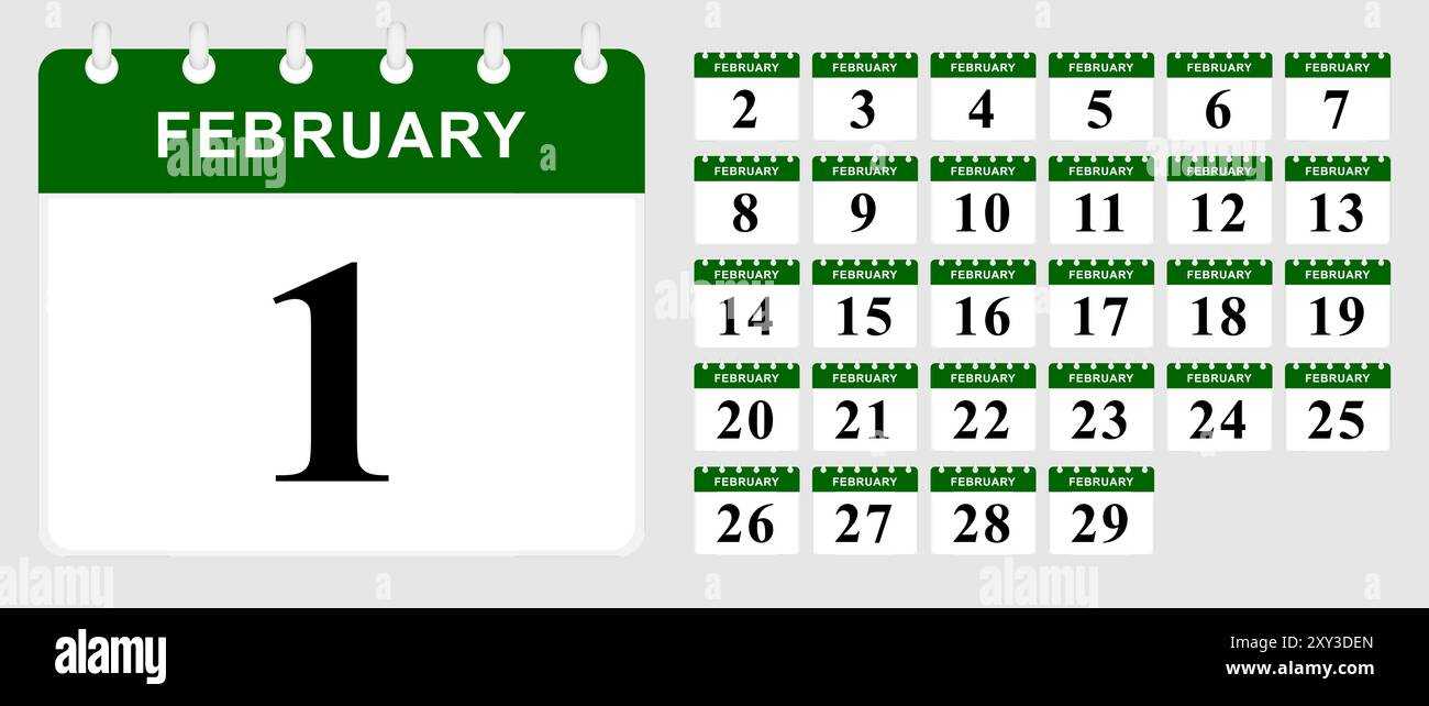 28 day calendar template