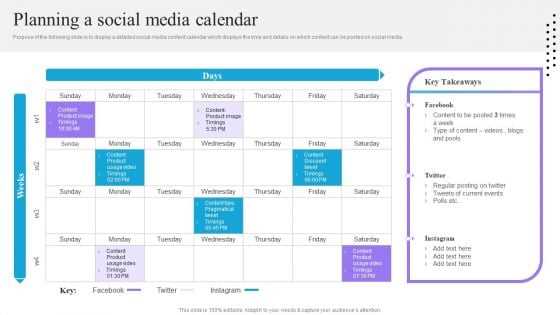 30 day content calendar template