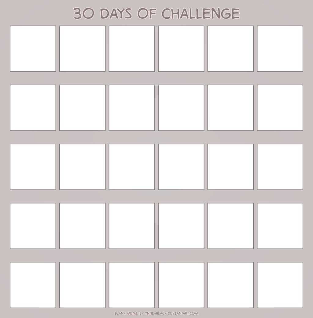 30 day blank calendar template