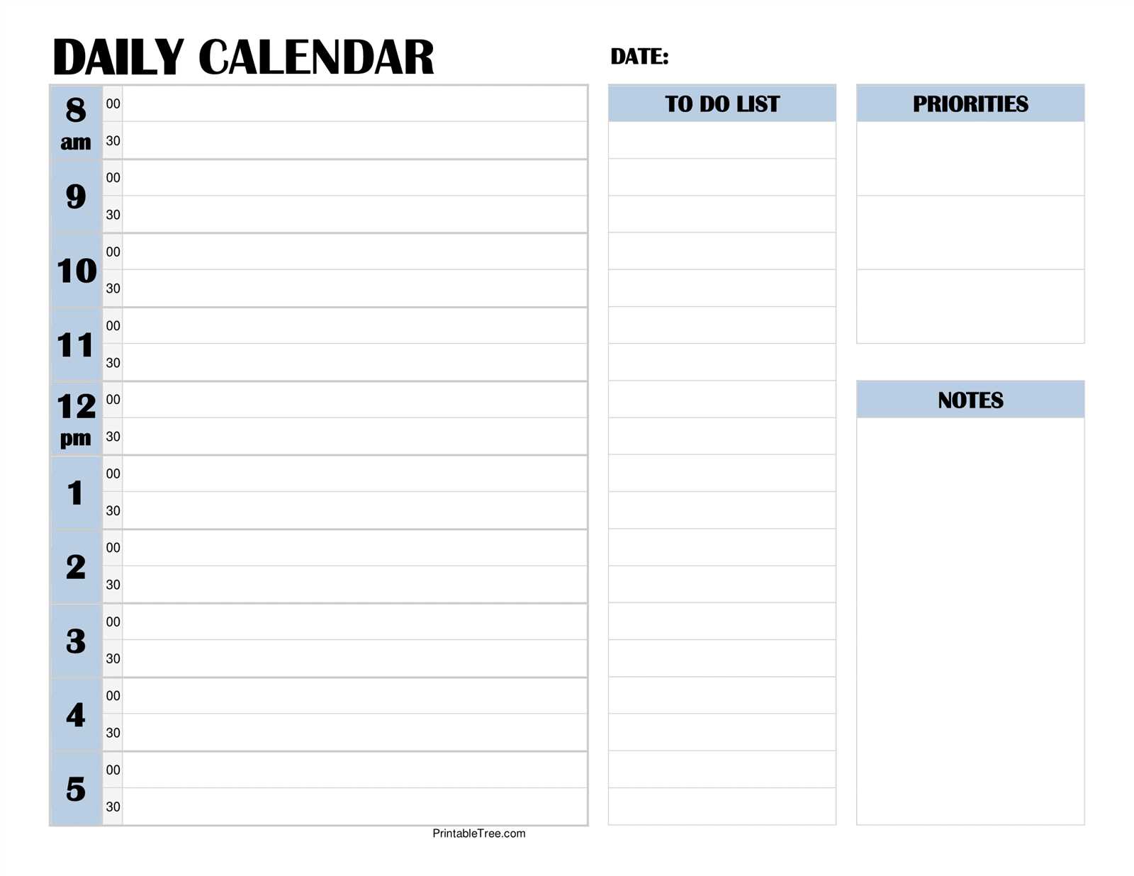 30 day calendar template free