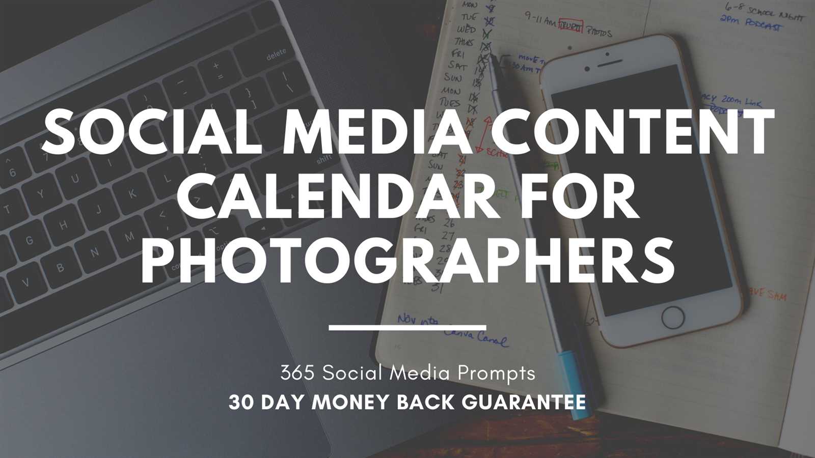 30 day content calendar template