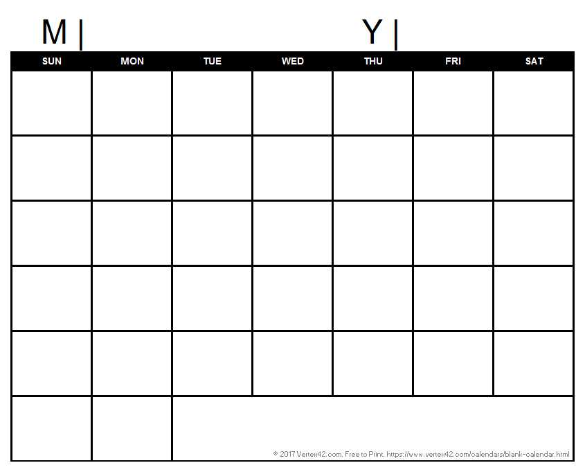 30 day template calendar