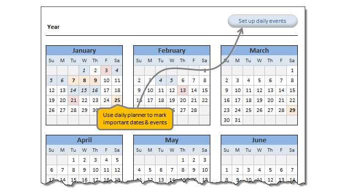 31 day calendar template