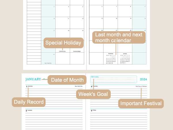 5 day week monthly calendar template