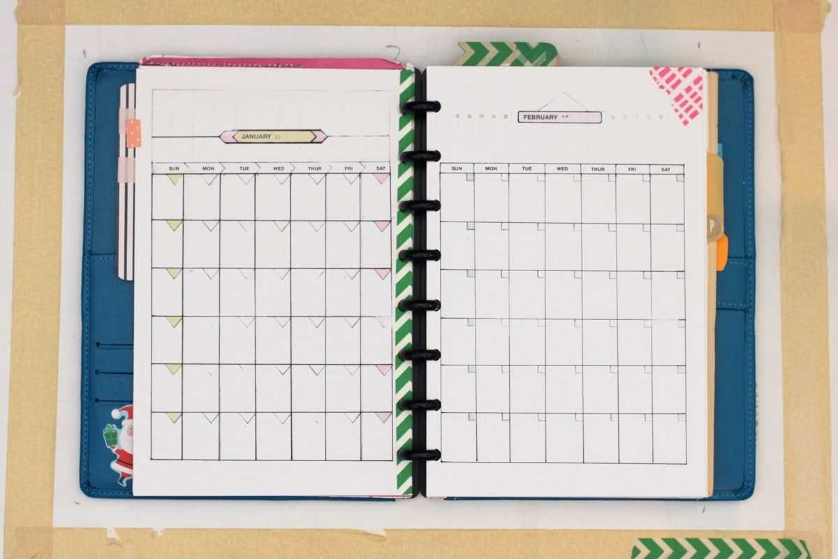 5.5 x 8.5 monthly calendar template