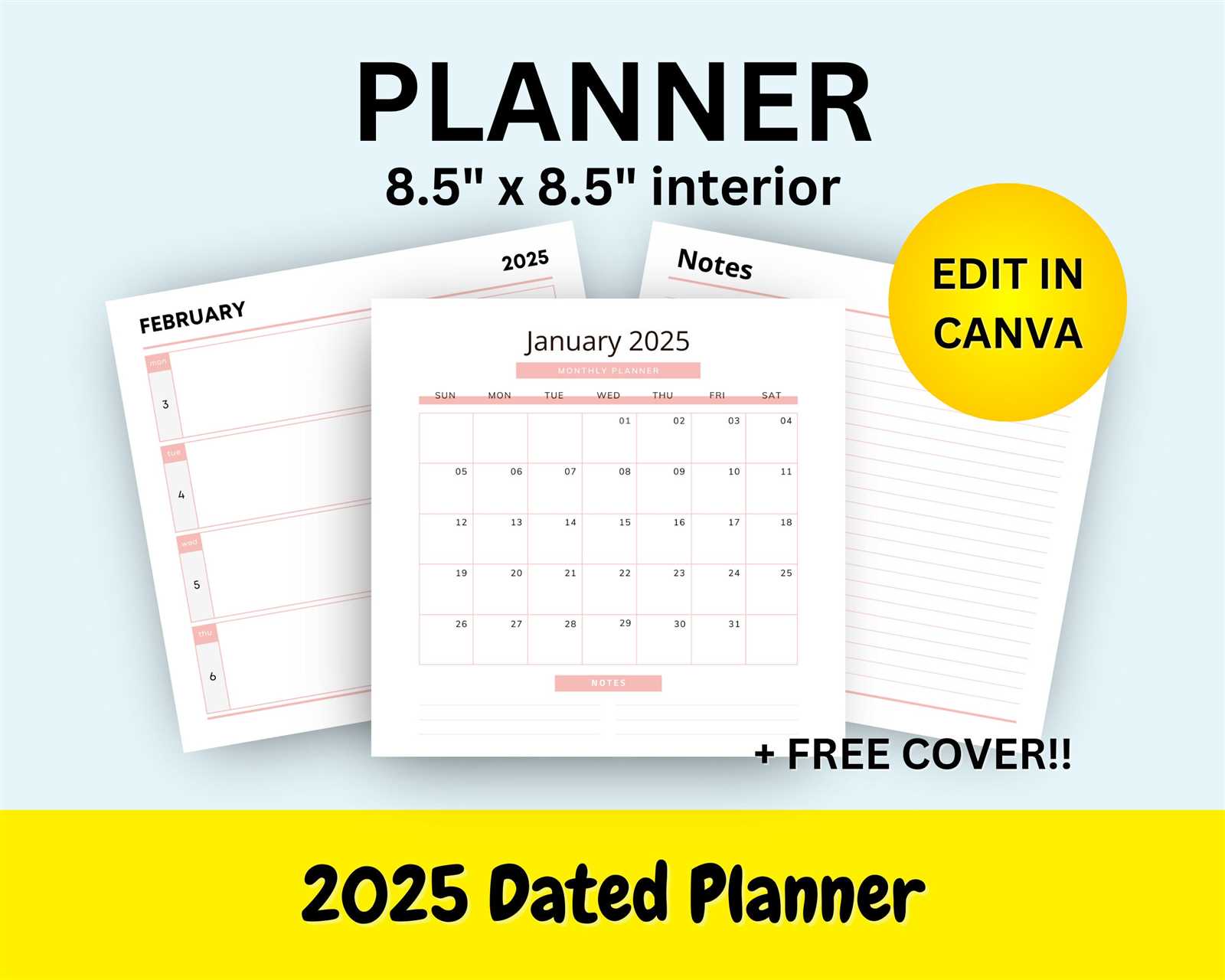 5x8 calendar template