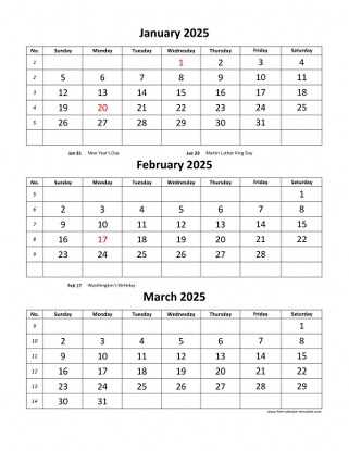 6 month calendar template free