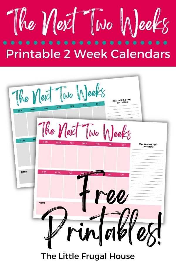 7 day calendar template free