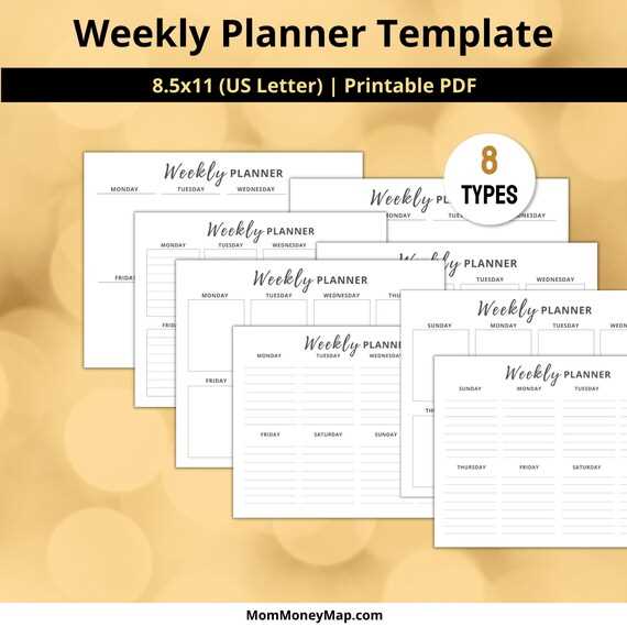 8 week blank calendar template