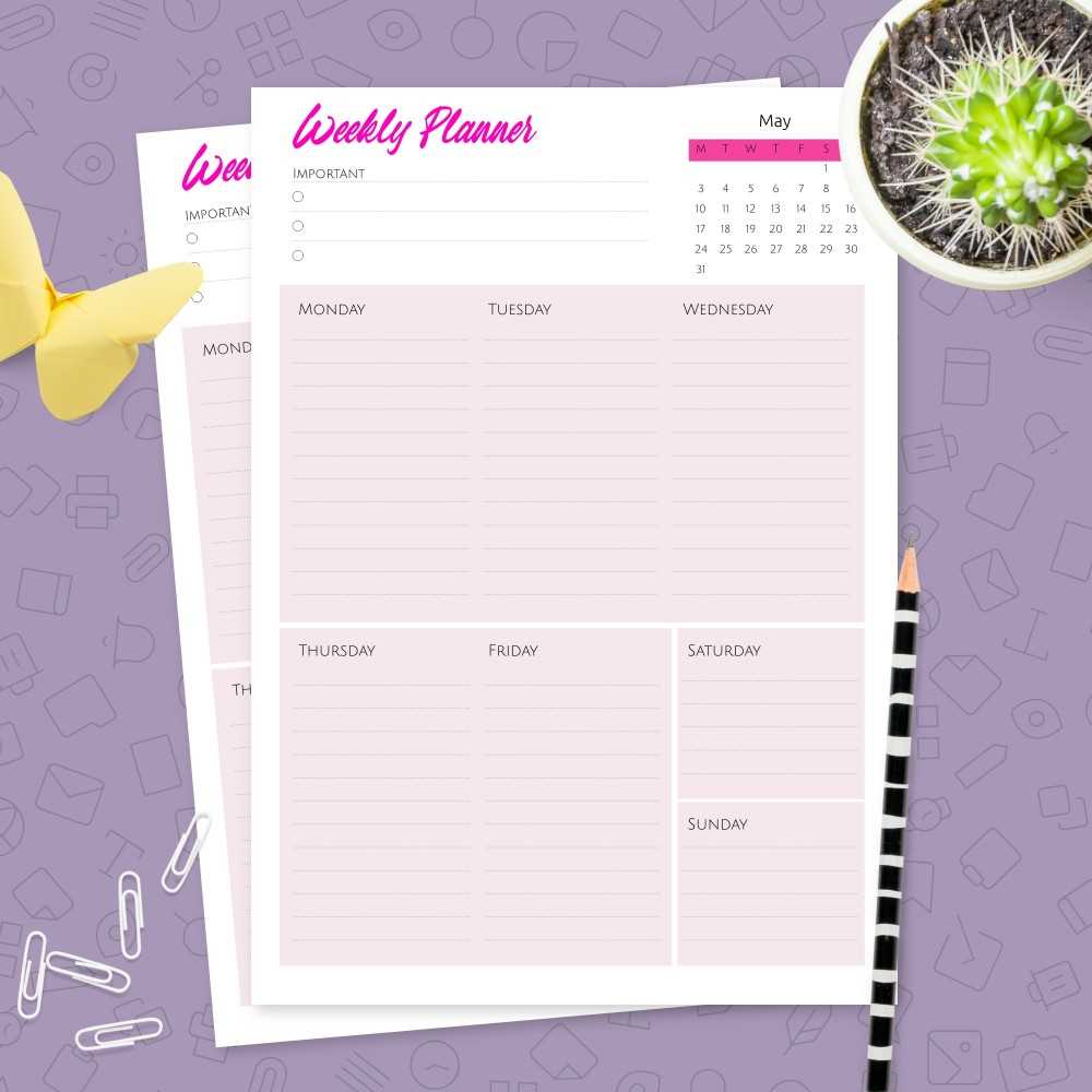 8 week blank calendar template