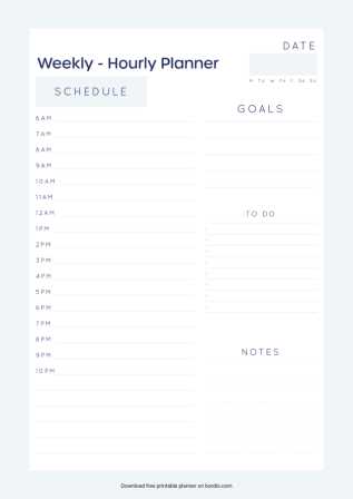 8 week blank calendar template