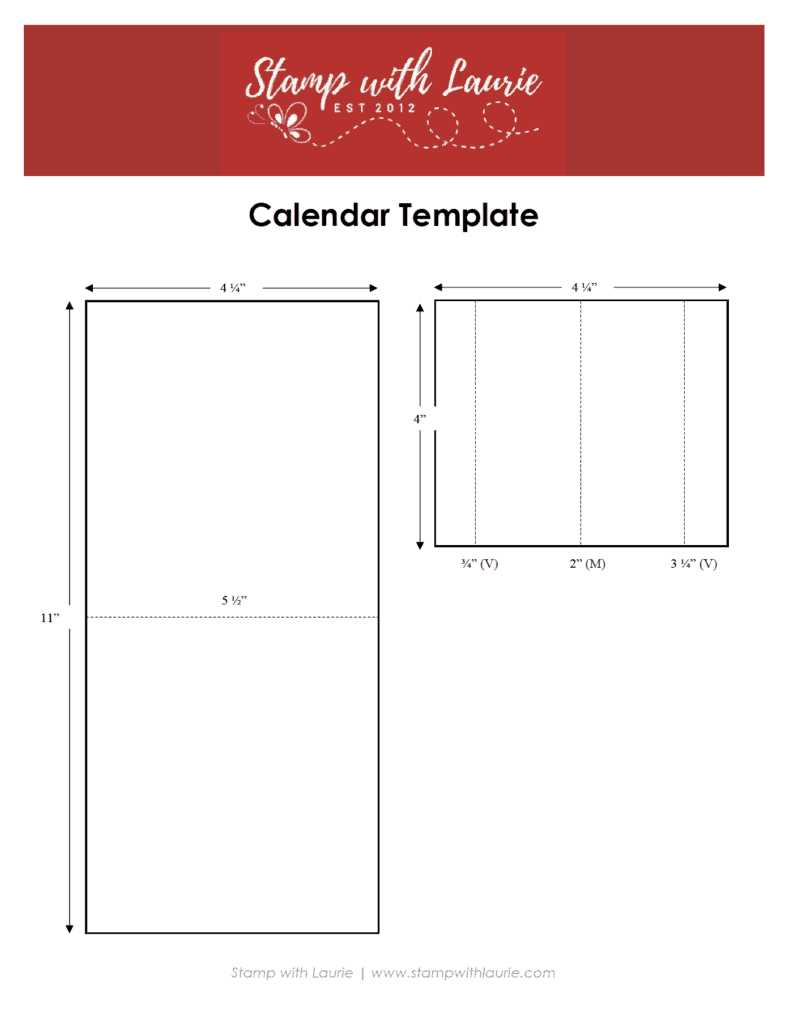 8 x 11 calendar template