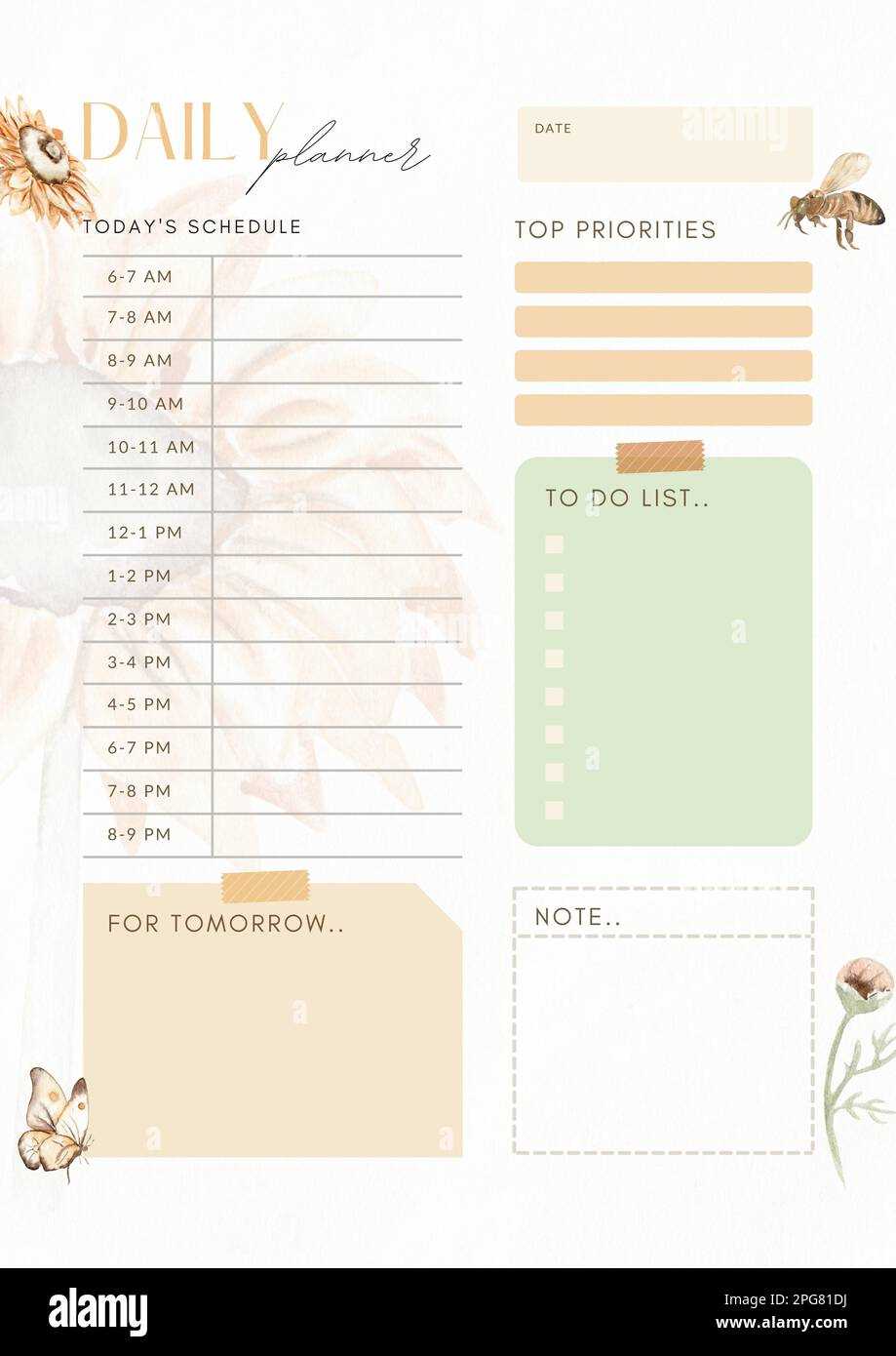 8 week blank calendar template