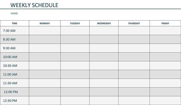 8 week calendar template