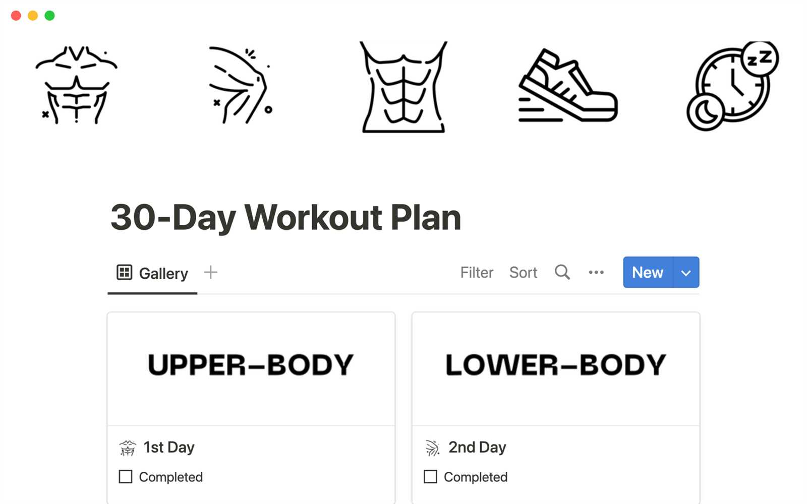 90 day workout calendar template