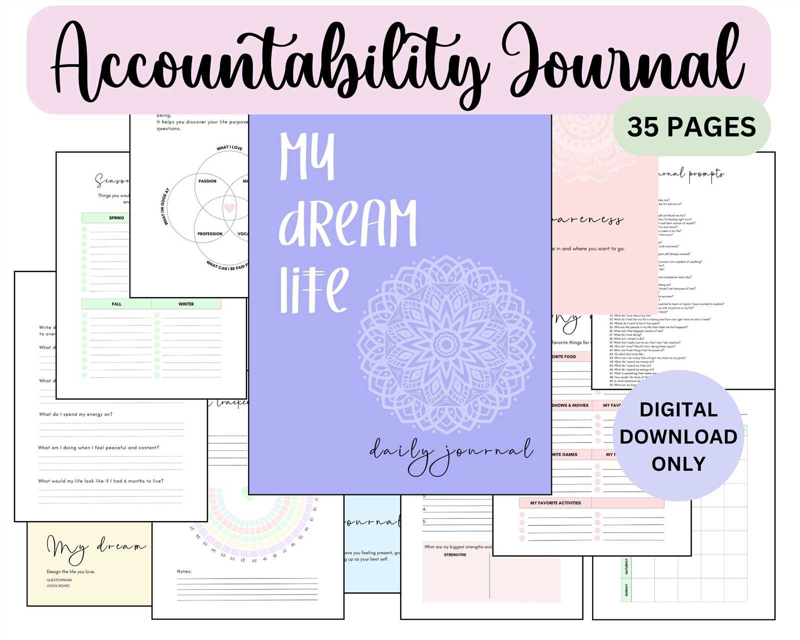 accountability calendar templates