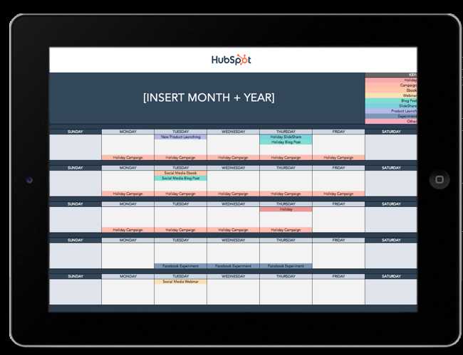 ad calendar template