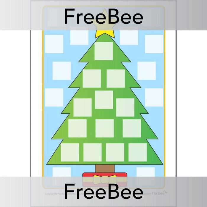 advent calendar blank template